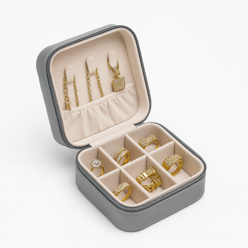 Shine Vault – Compact Jewelry & Grill Storage Case